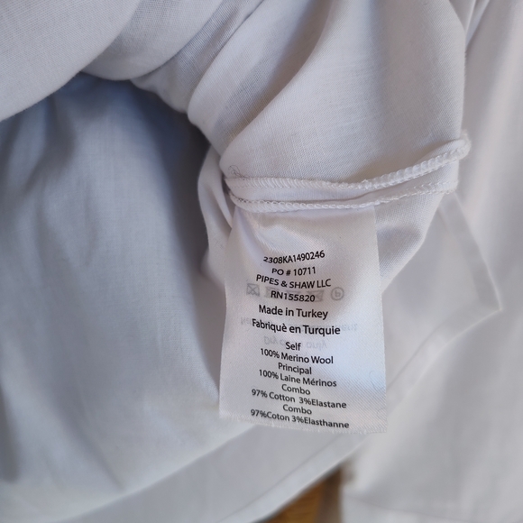 🌸 Veronica Beard Spear Striped Wool Mixed-Media Sweater XS - Picture 5 of 6